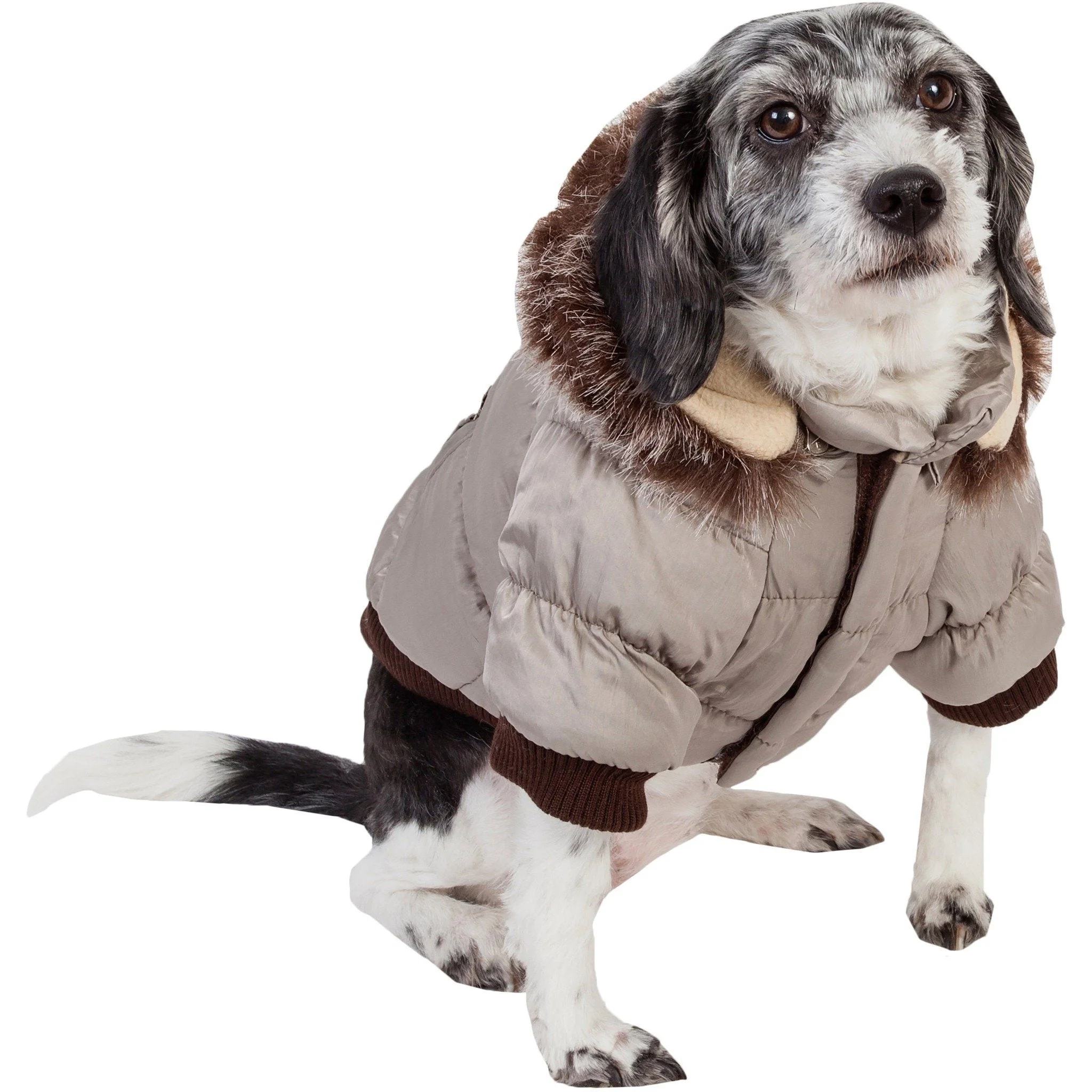 Pet Life ® Classic Metallic Fashion 3M Insulated Dog Coat Parka  w/ Removable Hood - Image 23