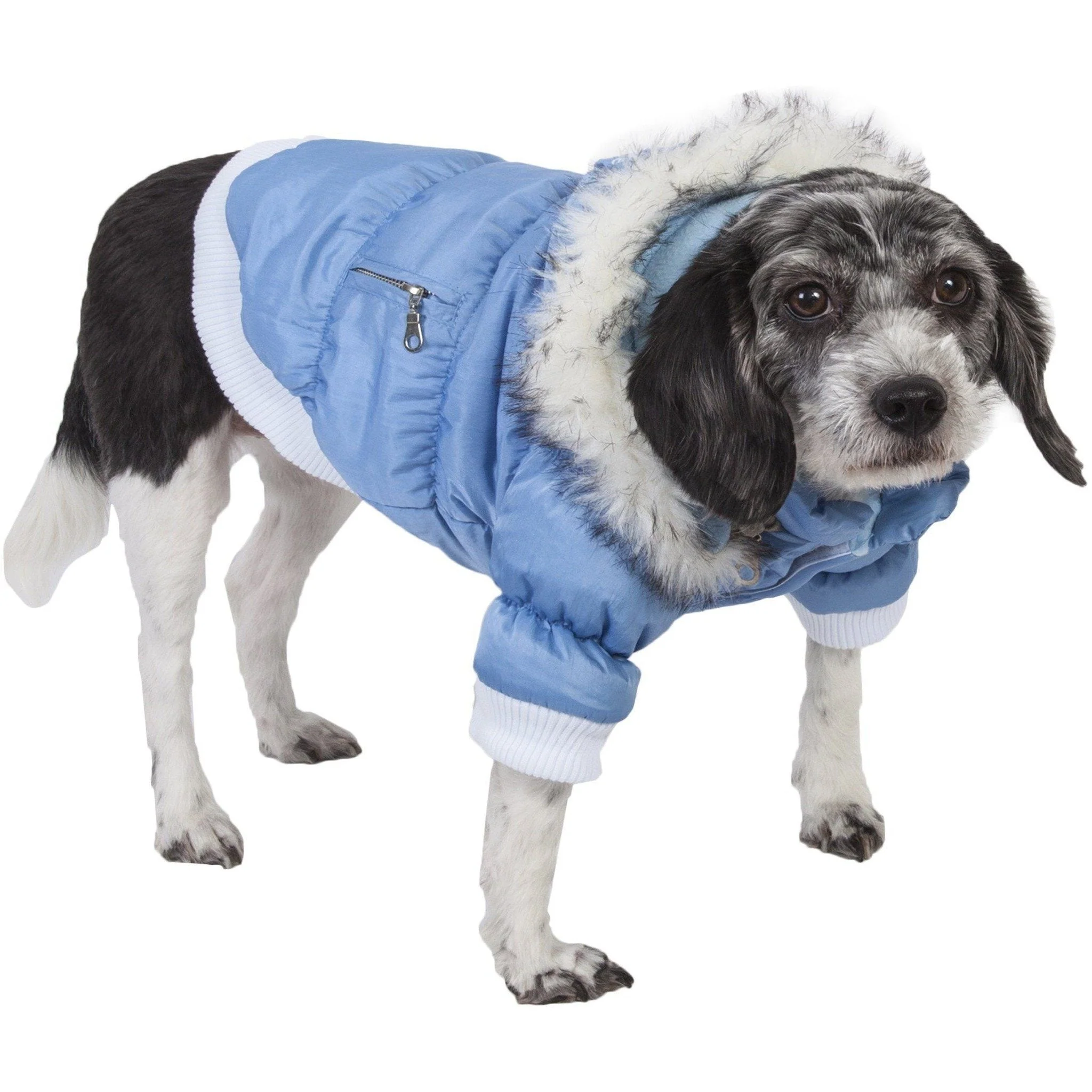 Pet Life ® Classic Metallic Fashion 3M Insulated Dog Coat Parka  w/ Removable Hood - Image 3