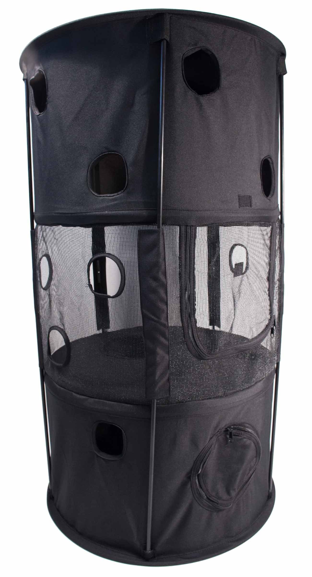 Pet Life ® 'Climber-Tree' Play-Active Travel Collapsible Lightweight Kitty Cat Tree House Lounger - Image 3