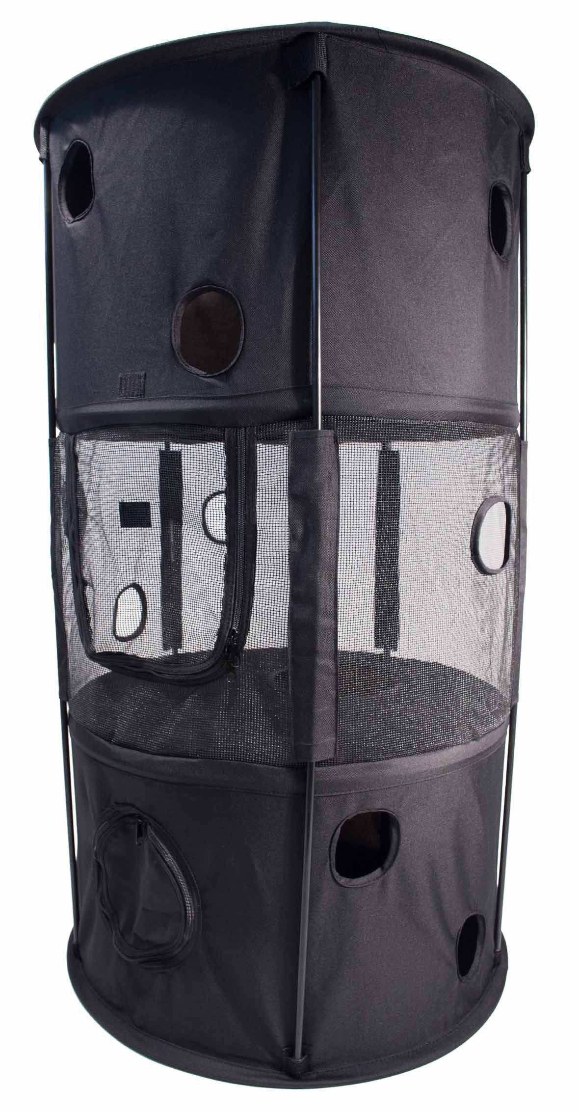 Pet Life ® 'Climber-Tree' Play-Active Travel Collapsible Lightweight Kitty Cat Tree House Lounger - Image 5