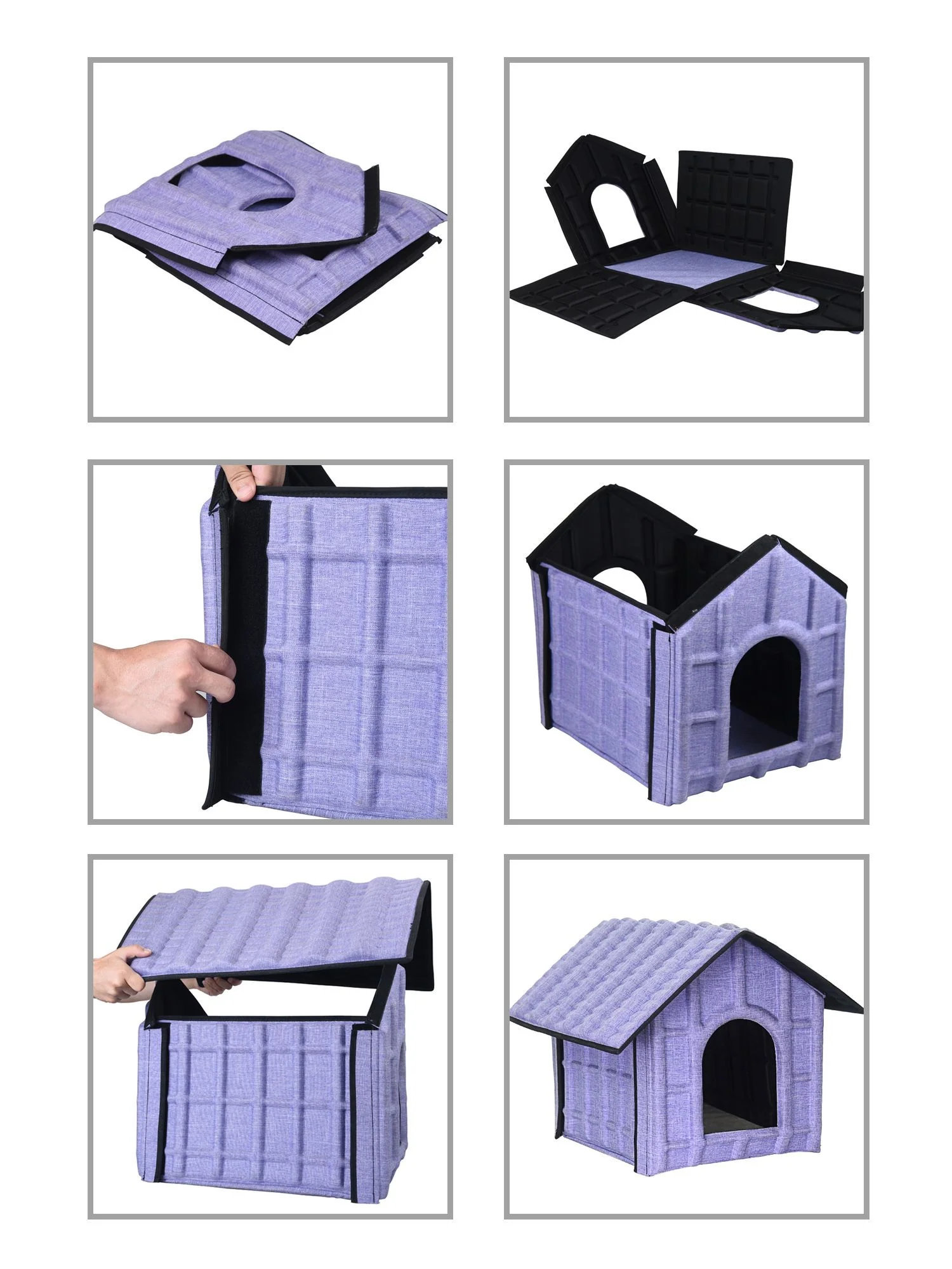 Pet Life ® 'Collapsi-Pad' Folding Lightweight Travel Pet House with inner Mat - Image 4