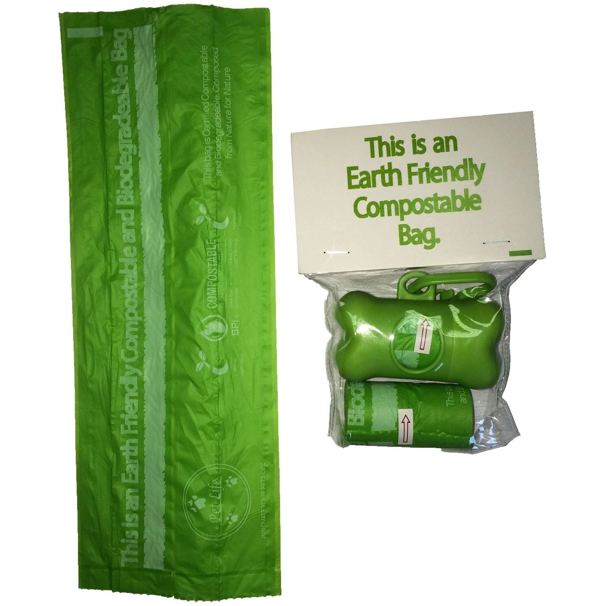 Pet Life ® 'Compostable' 100% Recyclable and Biodegradable Eco-Friendly Pet Cat Dog Waste Bags from Thermoplastic Starch - Image 4