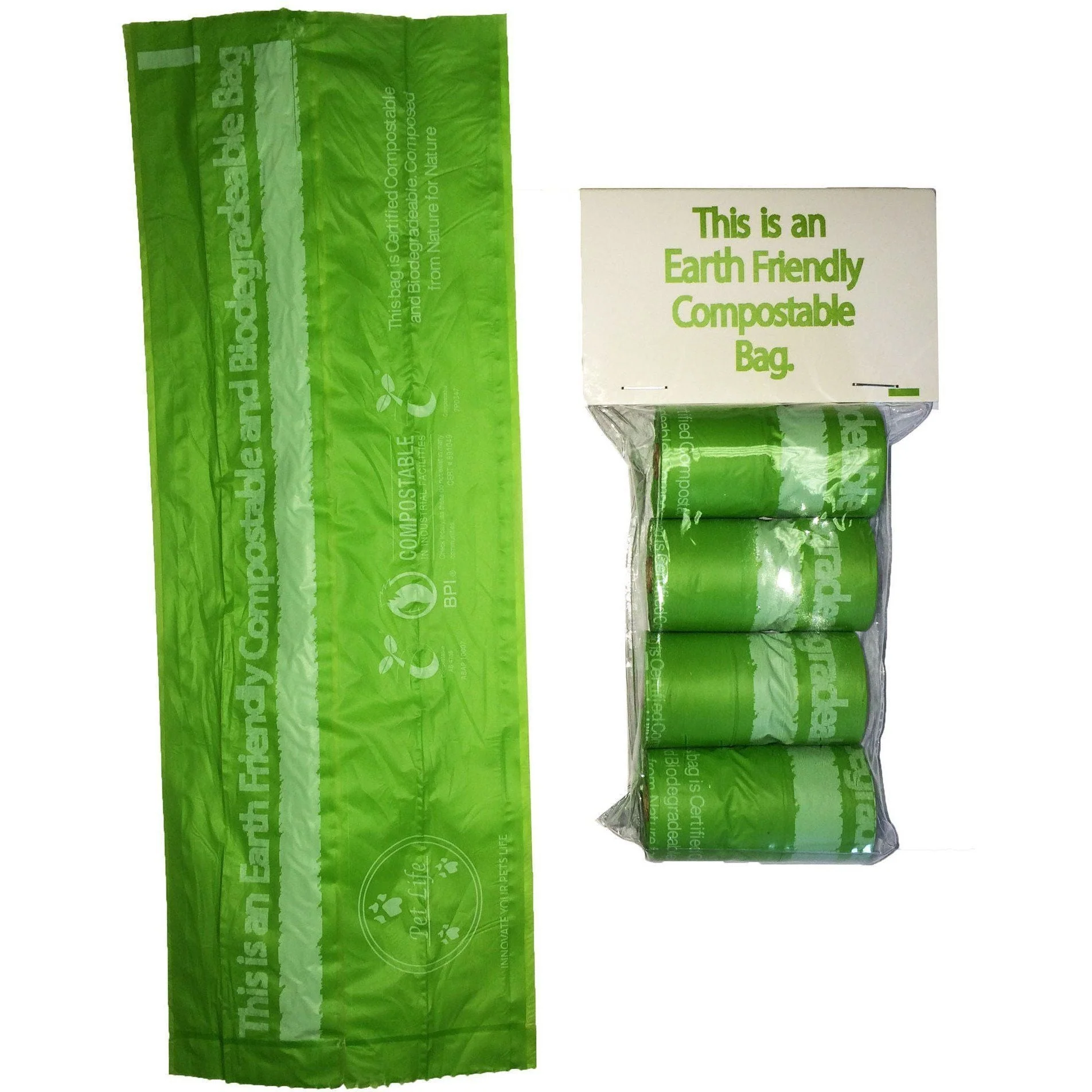 Pet Life ® 'Compostable' 100% Recyclable and Biodegradable Eco-Friendly Pet Cat Dog Waste Bags from Thermoplastic Starch - Image 6