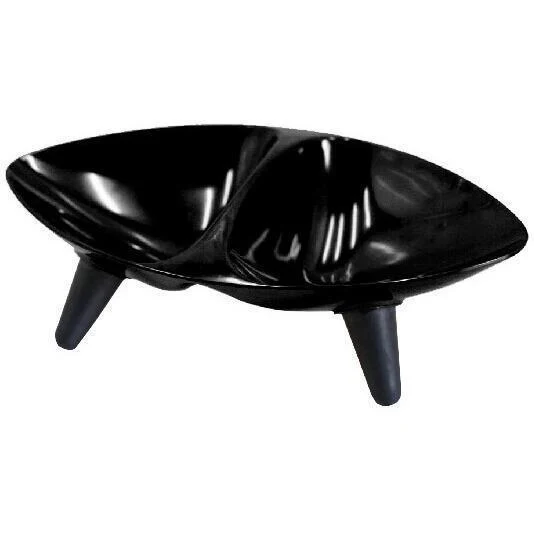 Pet Life ® 'Couture Sculptured' Dishwasher Safe Melamine Food and Water Double Pet Bowl - Image 3
