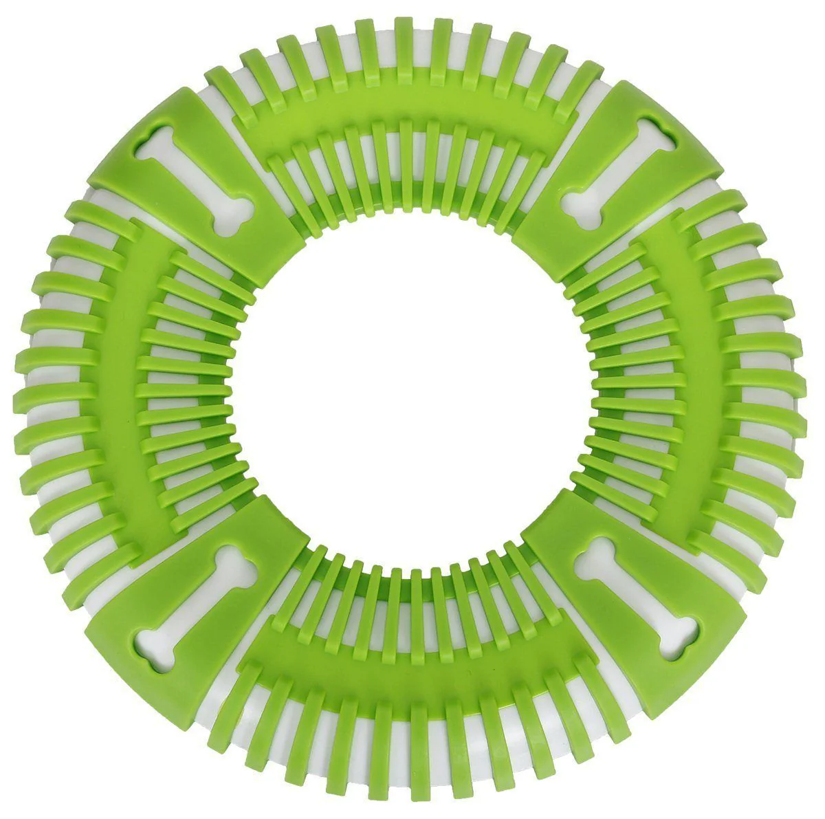 Pet Life ® 'Denta-Bark' Sporty Durable Flexible Toss and Fetch Frisbee Oral Hygiene Pet Dog Toy - Image 2