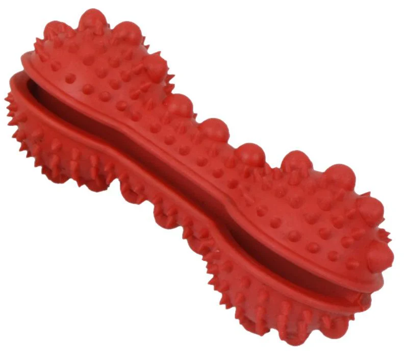 Pet Life ® 'Denta-Bone' TPR Treat Dispensing and Dental Cleaning Durable Dog Toy - Image 2