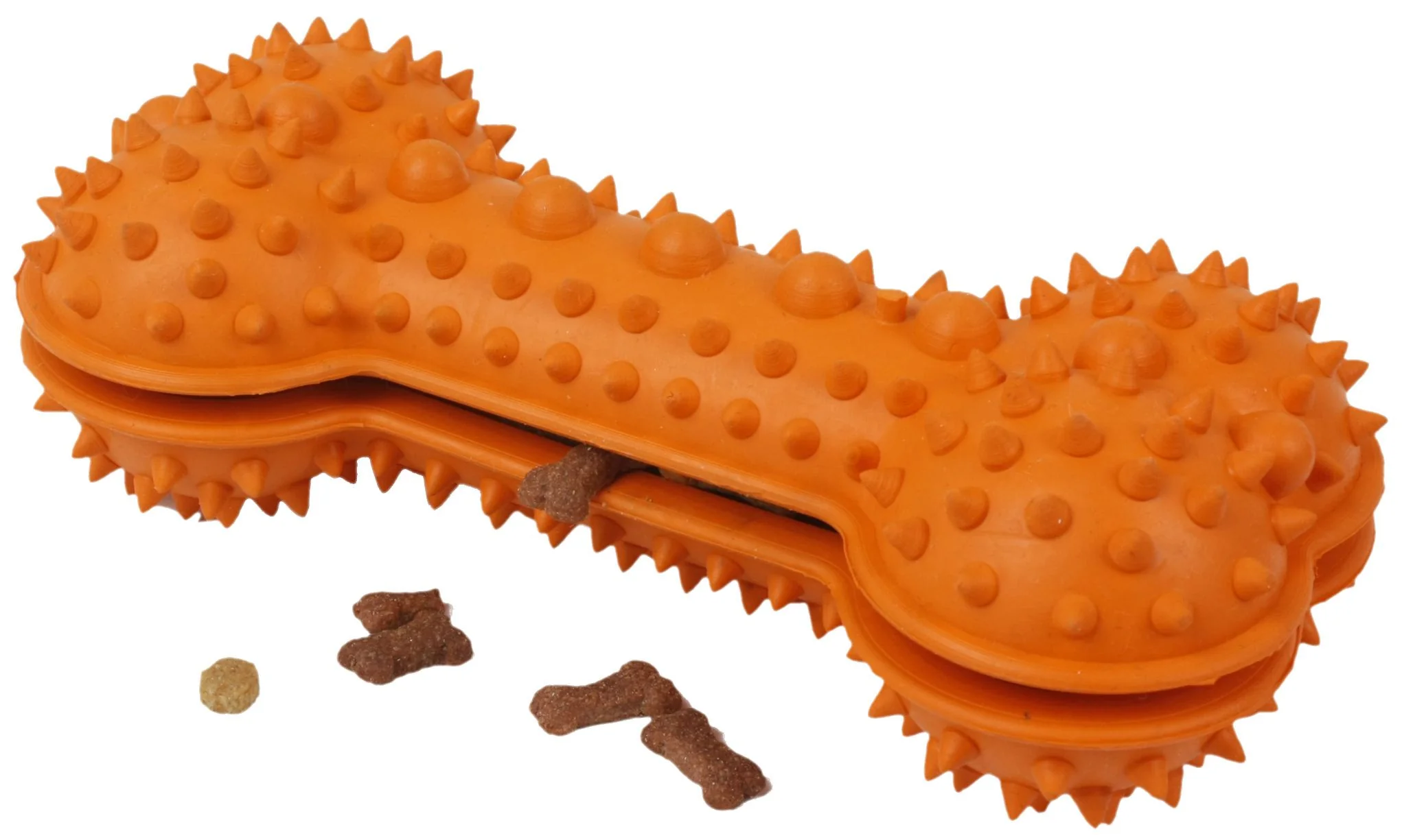 Pet Life ® 'Denta-Bone' TPR Treat Dispensing and Dental Cleaning Durable Dog Toy - Image 3