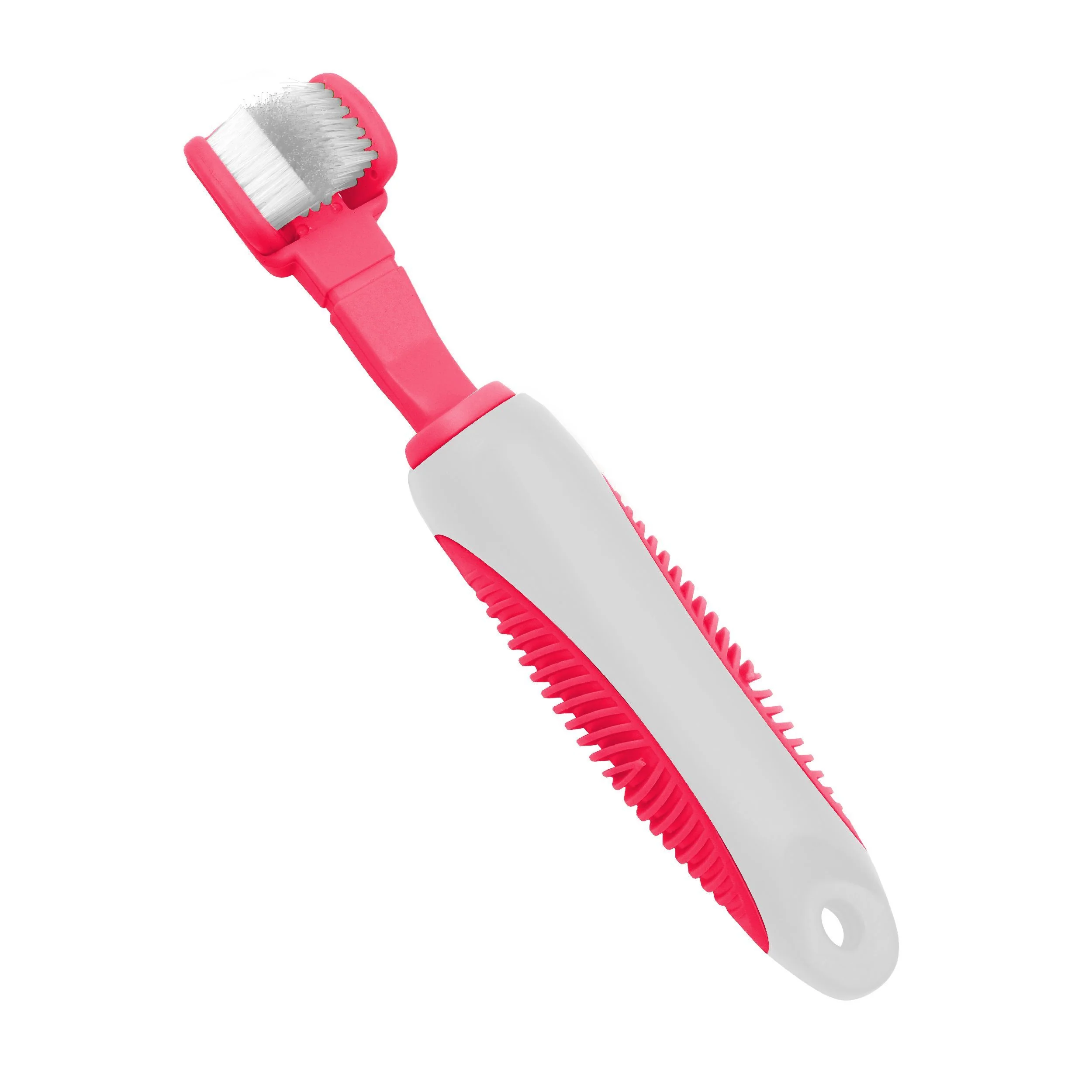 Pet Life ® 'Denta-Clean' Dual-Sided Action Bristle Pet Toothbrush - Image 2