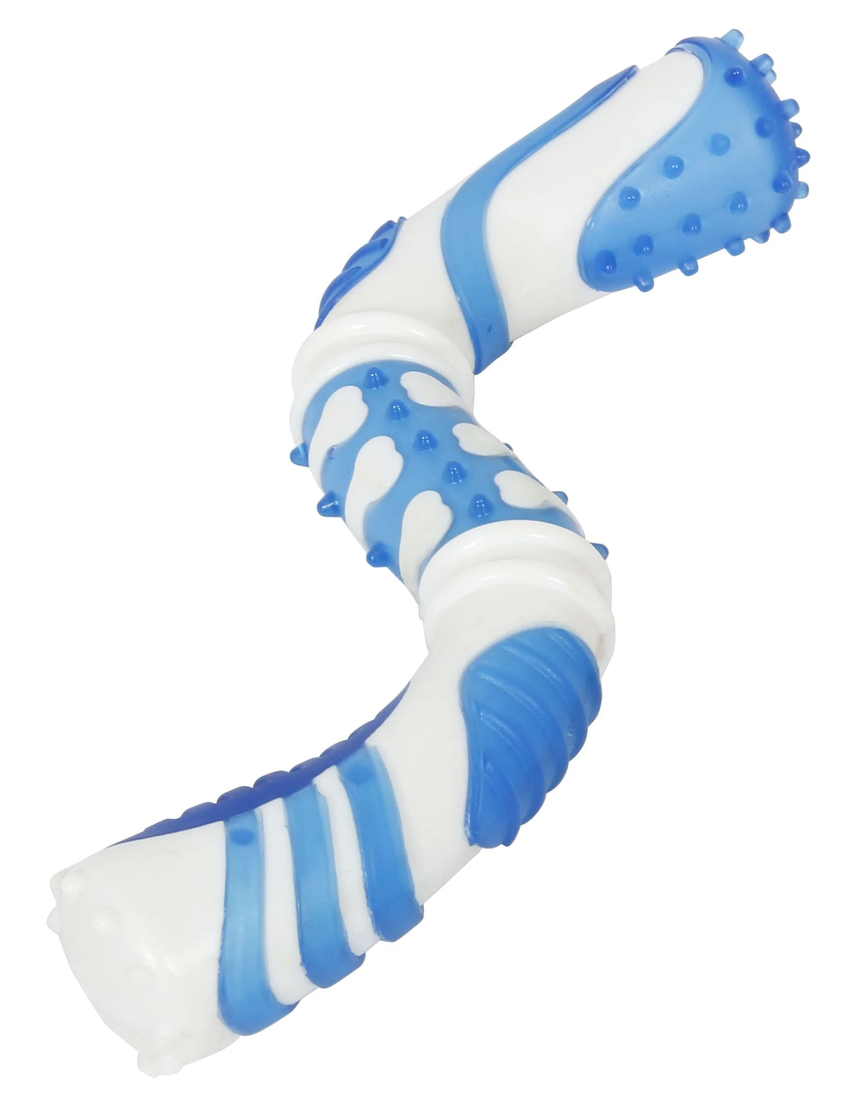 Pet Life ® 'Denta-Twist' TPR Durable Dental Chew Toy - Image 3