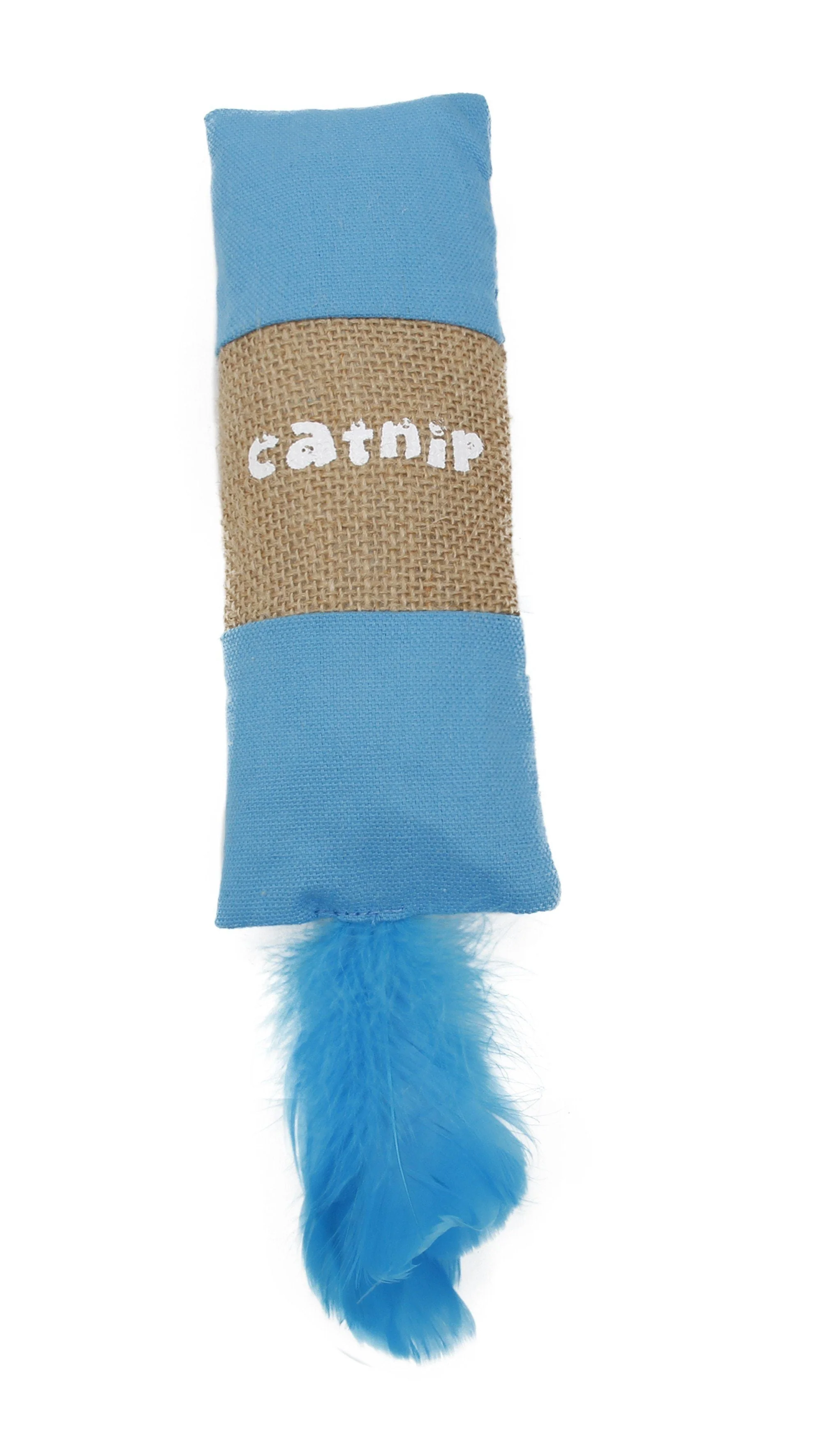 Pet Life ® 'Duffle Feathered' Squeak and Crinkle Teaser Plush Cat Toy - Image 3