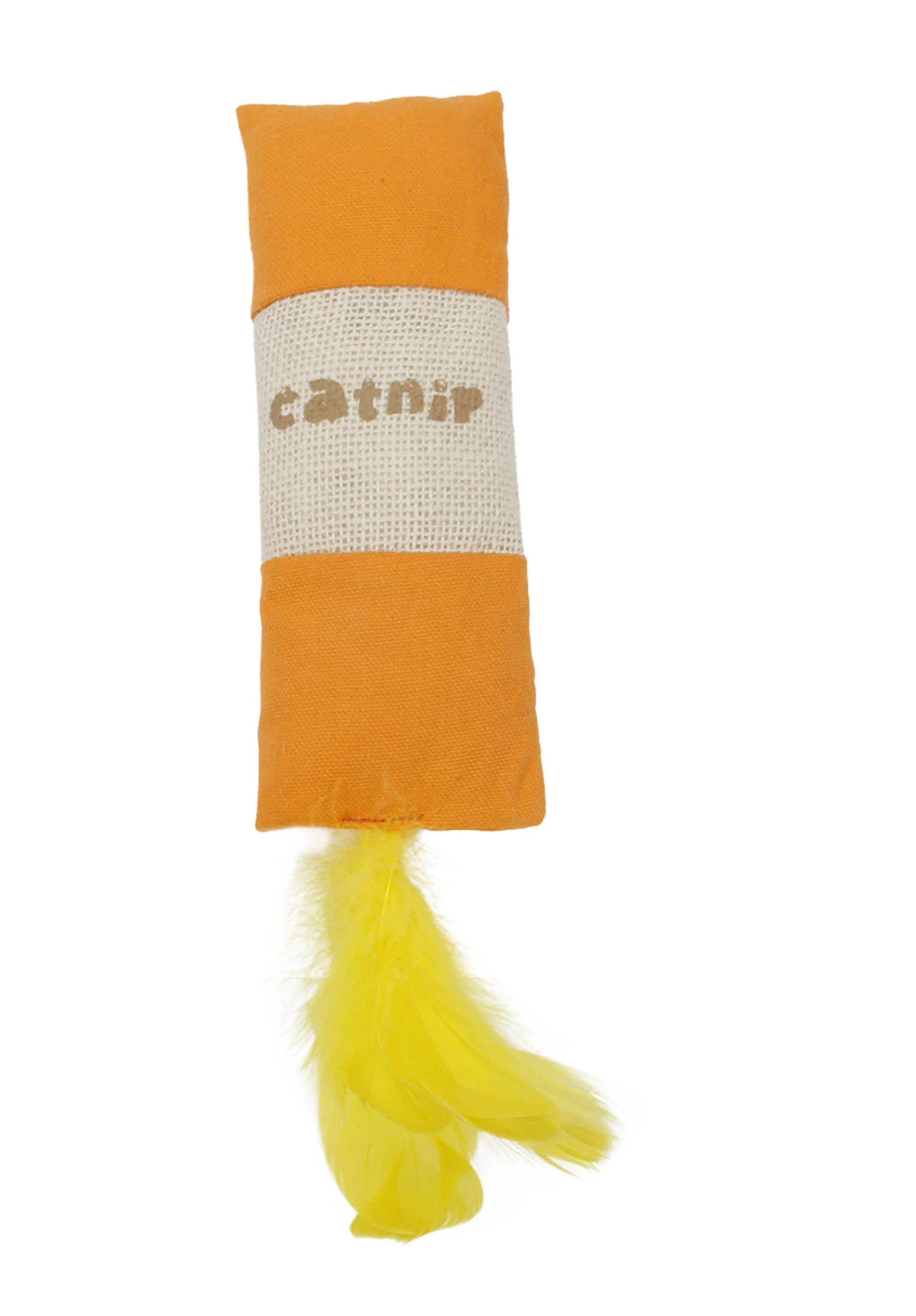 Pet Life ® 'Duffle Feathered' Squeak and Crinkle Teaser Plush Cat Toy - Image 4