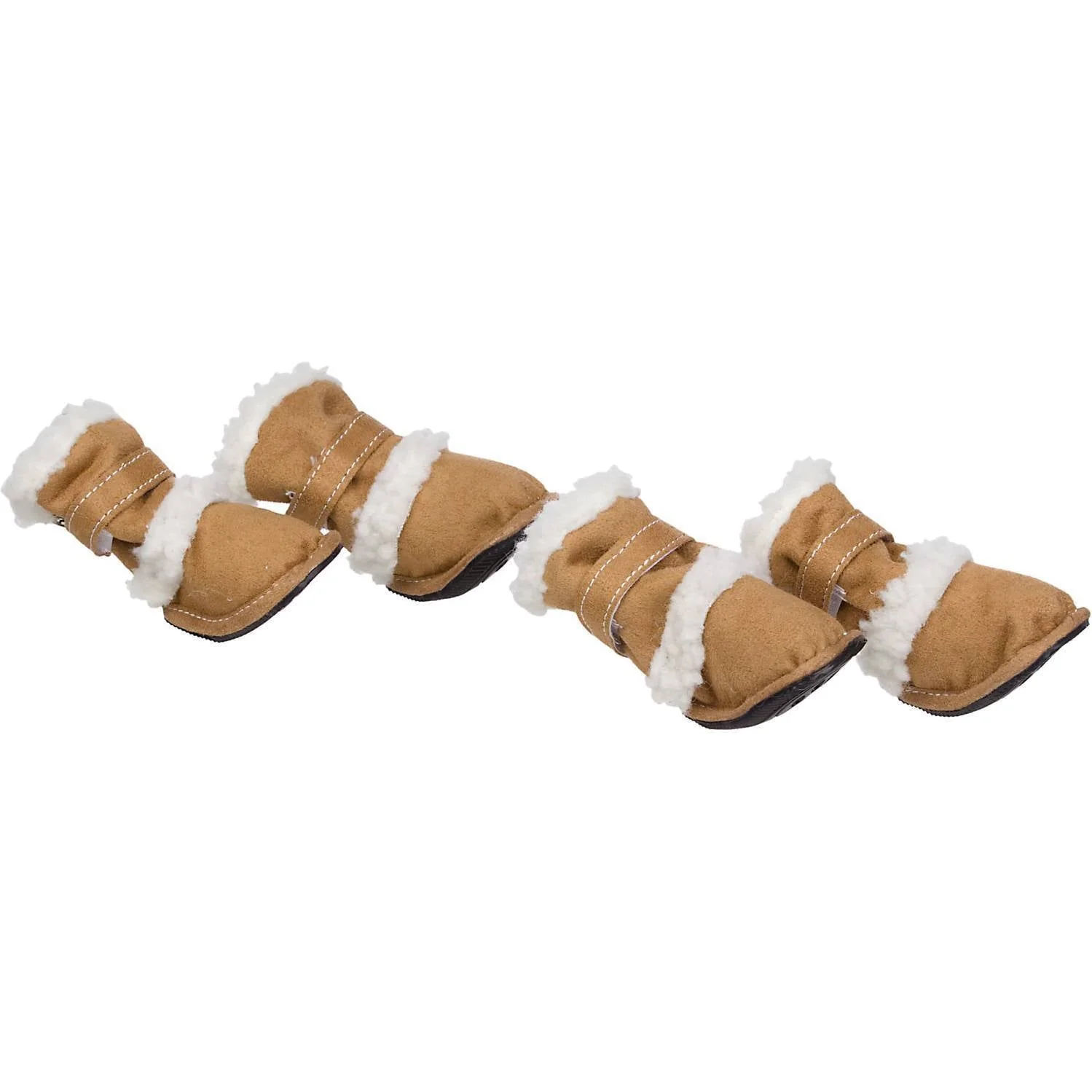 Pet Life ® 'Duggz' 3M Insulated Winter Fashion Dog Shoes Booties - Set of 4
