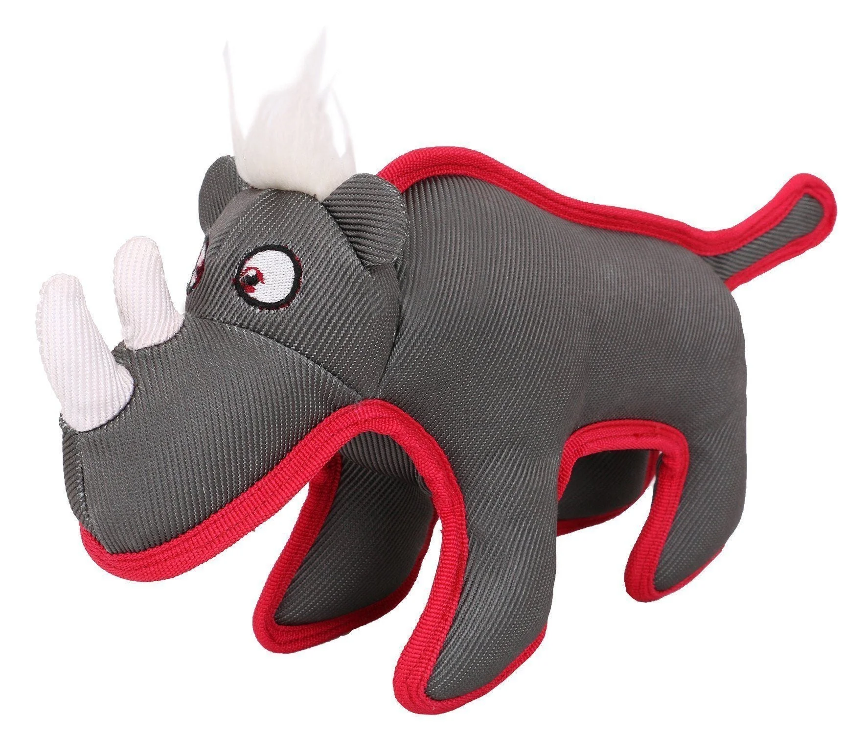 Pet Life ® 'Dura-Chew' Plush Animal Nylon Squeaker Dog Toy - Image 2