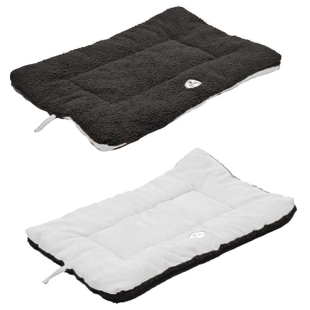 Pet Life ® 'Eco-Paw' Reversible Eco-Friendly Recyclabled Polyfill Fashion Designer Pet Dog Bed Mat Lounge - Image 2