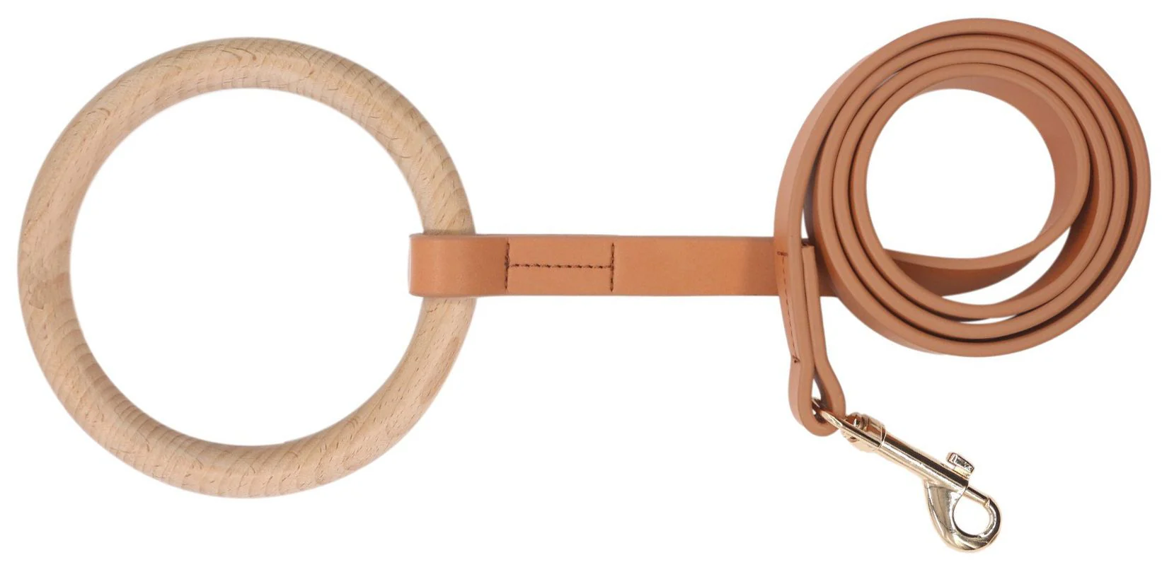 Pet Life ® 'Ever-Craft' Boutique Series Beechwood and Leather Designer Dog Leash - Image 7