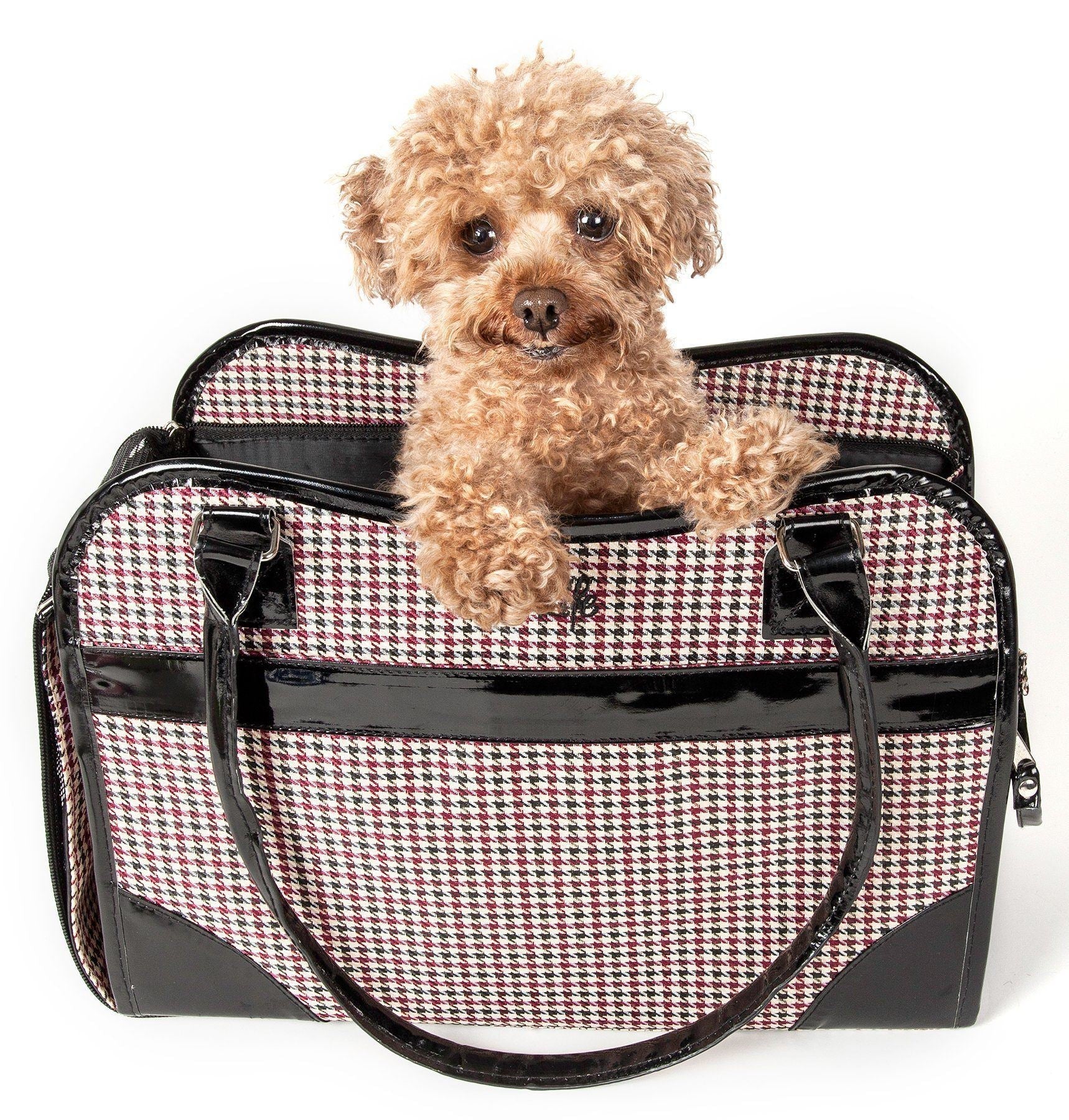 Pet Life ® Exquisite Airline Approved Designer Travel Pet Dog Handbag Carrier - Image 2