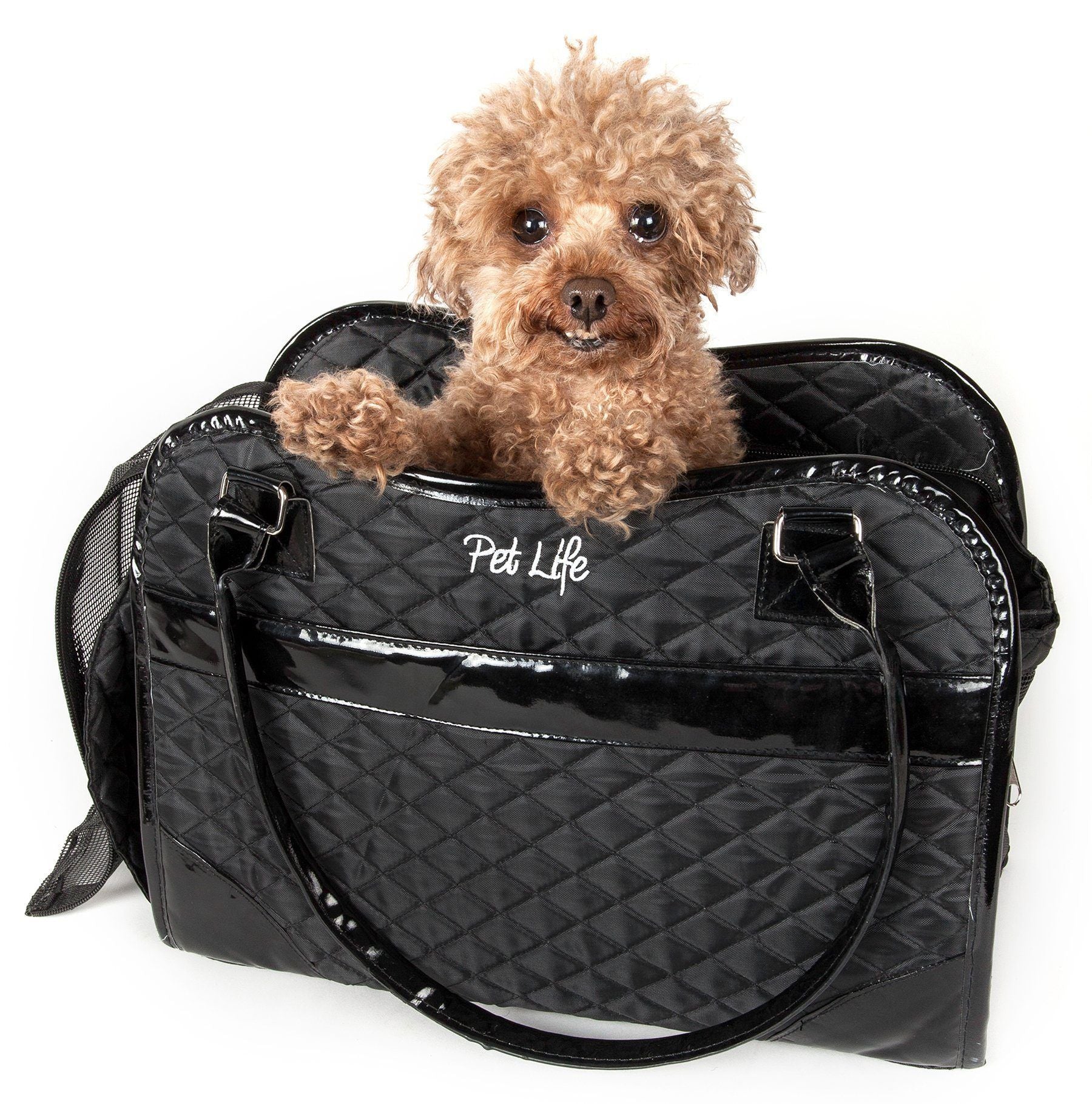 Pet Life ® Exquisite Airline Approved Designer Travel Pet Dog Handbag Carrier - Image 3