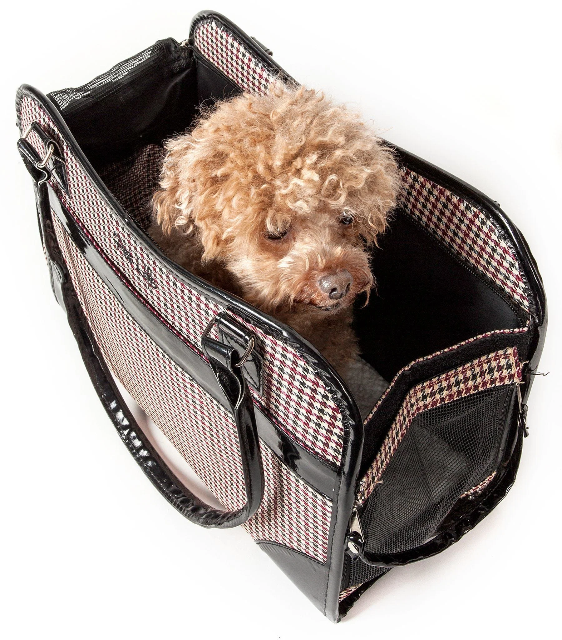 Pet Life ® Exquisite Airline Approved Designer Travel Pet Dog Handbag Carrier - Image 4