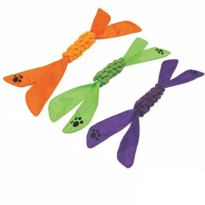 Pet Life ® 'Extreme Twist' Sporty Tugging Jute and Squeak Dog Toy