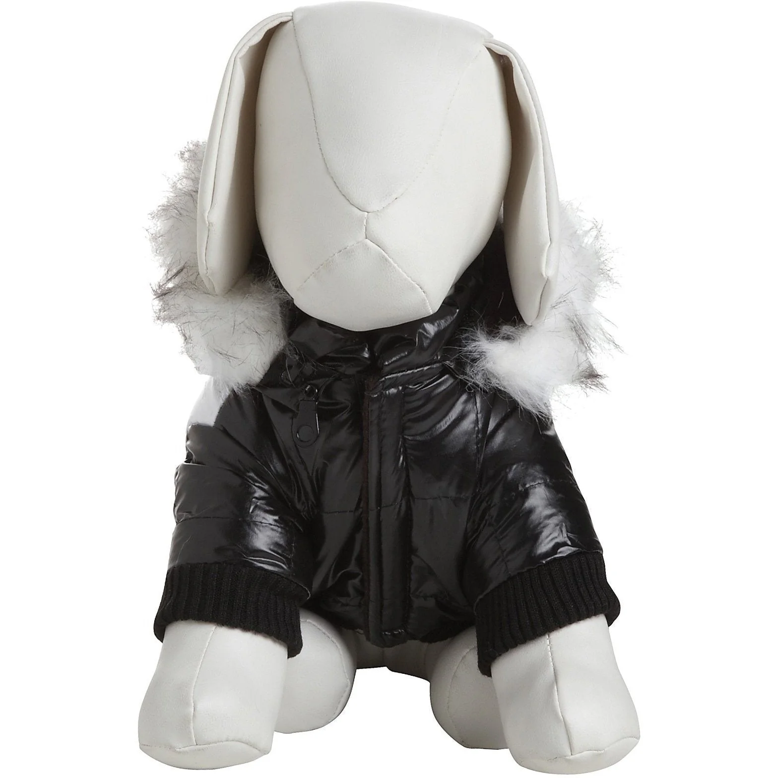 Pet Life ® Fashion Striped 3M Insulated Ultra-Plush Pet Dog Parka Coat w/ Removable Hood - Image 3