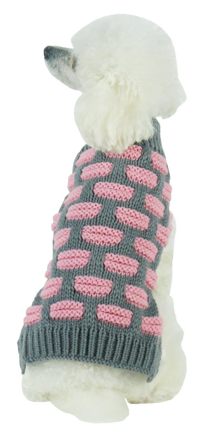 Pet Life ® Fashion Weaved Heavy Knit Designer Ribbed Turtle Neck Dog Sweater - Image 10