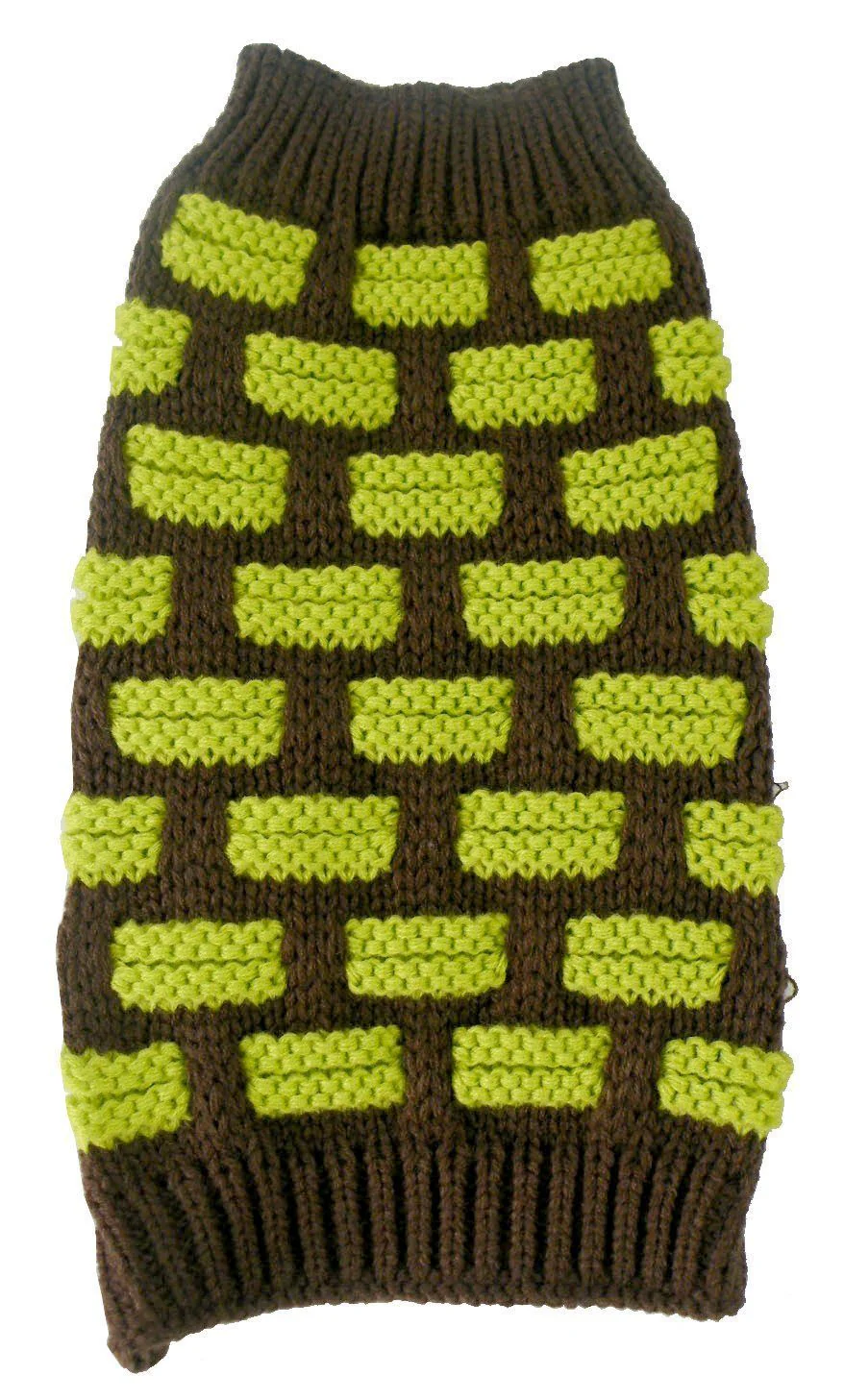 Pet Life ® Fashion Weaved Heavy Knit Designer Ribbed Turtle Neck Dog Sweater - Image 5