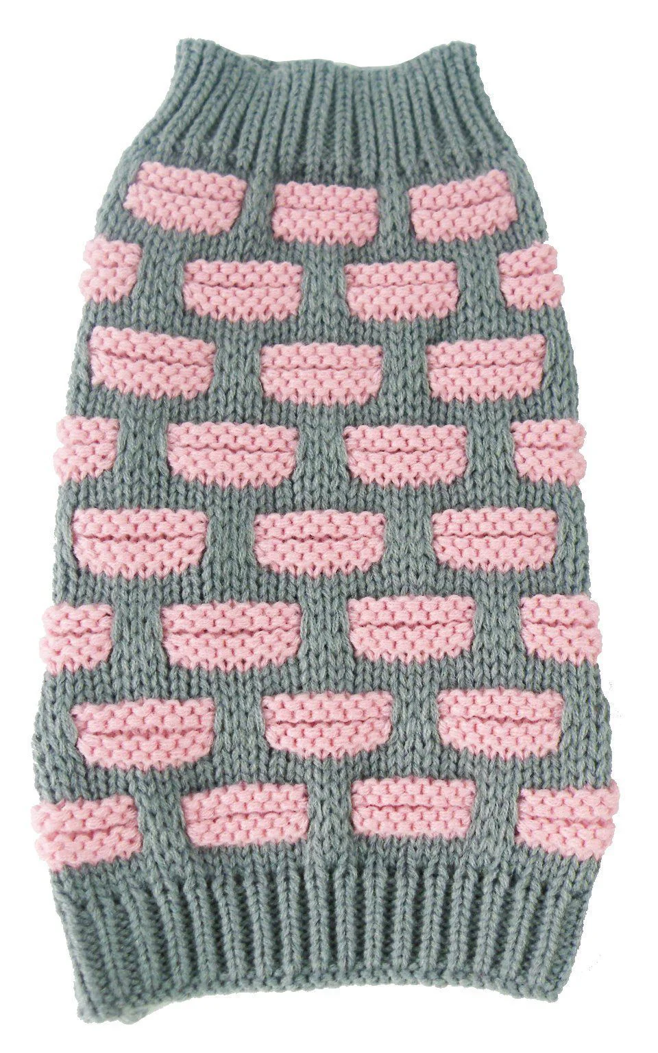 Pet Life ® Fashion Weaved Heavy Knit Designer Ribbed Turtle Neck Dog Sweater - Image 7