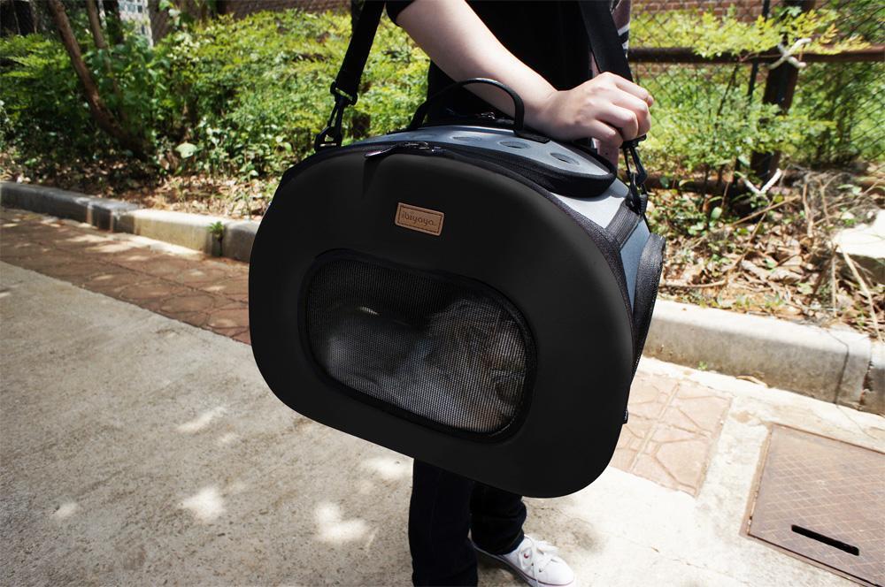 Pet Life ® 'Final Destination' Airline Approved 2-in-1 Tough-Shell Wheeled Collapsible Travel Fashion Pet Dog Carrier Crate - Image 5