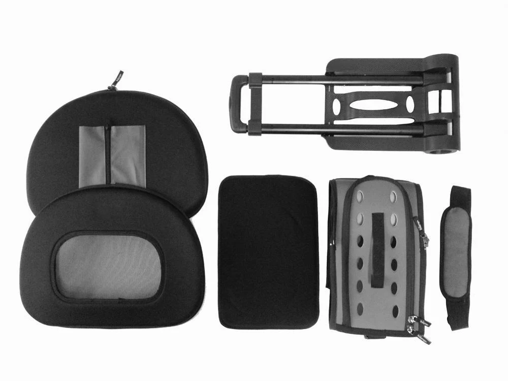 Pet Life ® 'Final Destination' Airline Approved 2-in-1 Tough-Shell Wheeled Collapsible Travel Fashion Pet Dog Carrier Crate - Image 6