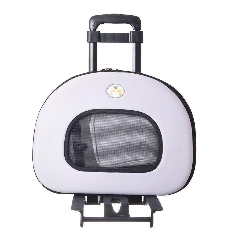 Pet Life ® 'Final Destination' Airline Approved 2-in-1 Tough-Shell Wheeled Collapsible Travel Fashion Pet Dog Carrier Crate - Image 9