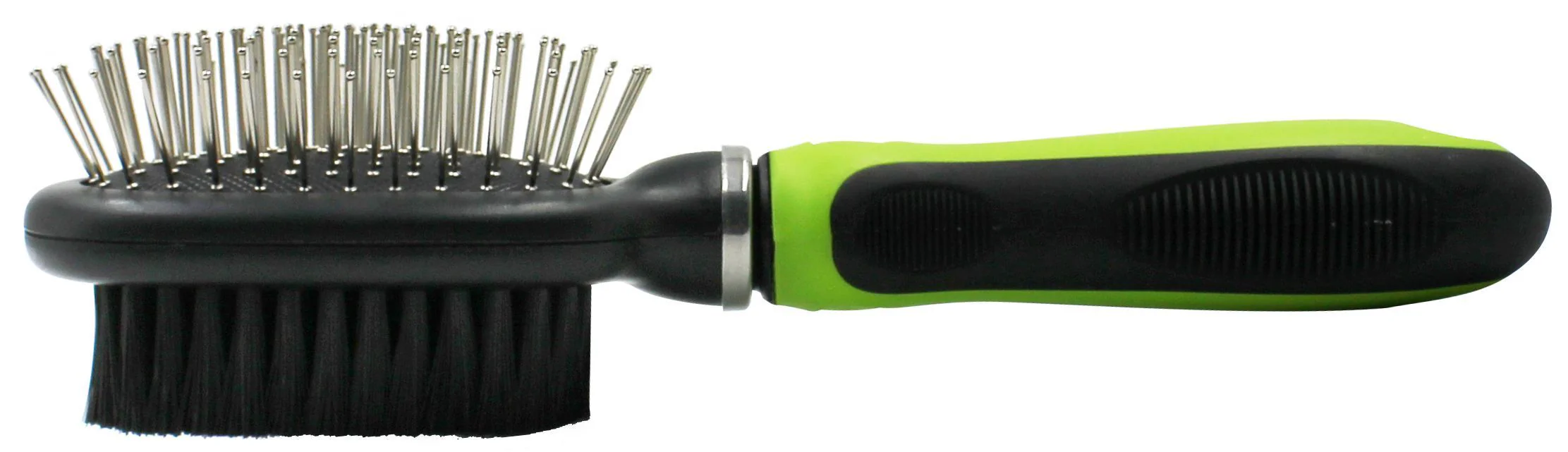 Pet Life ® Flex Series 2-in-1 Dual-Sided Pin and Bristle Grooming Pet Brush - Image 2