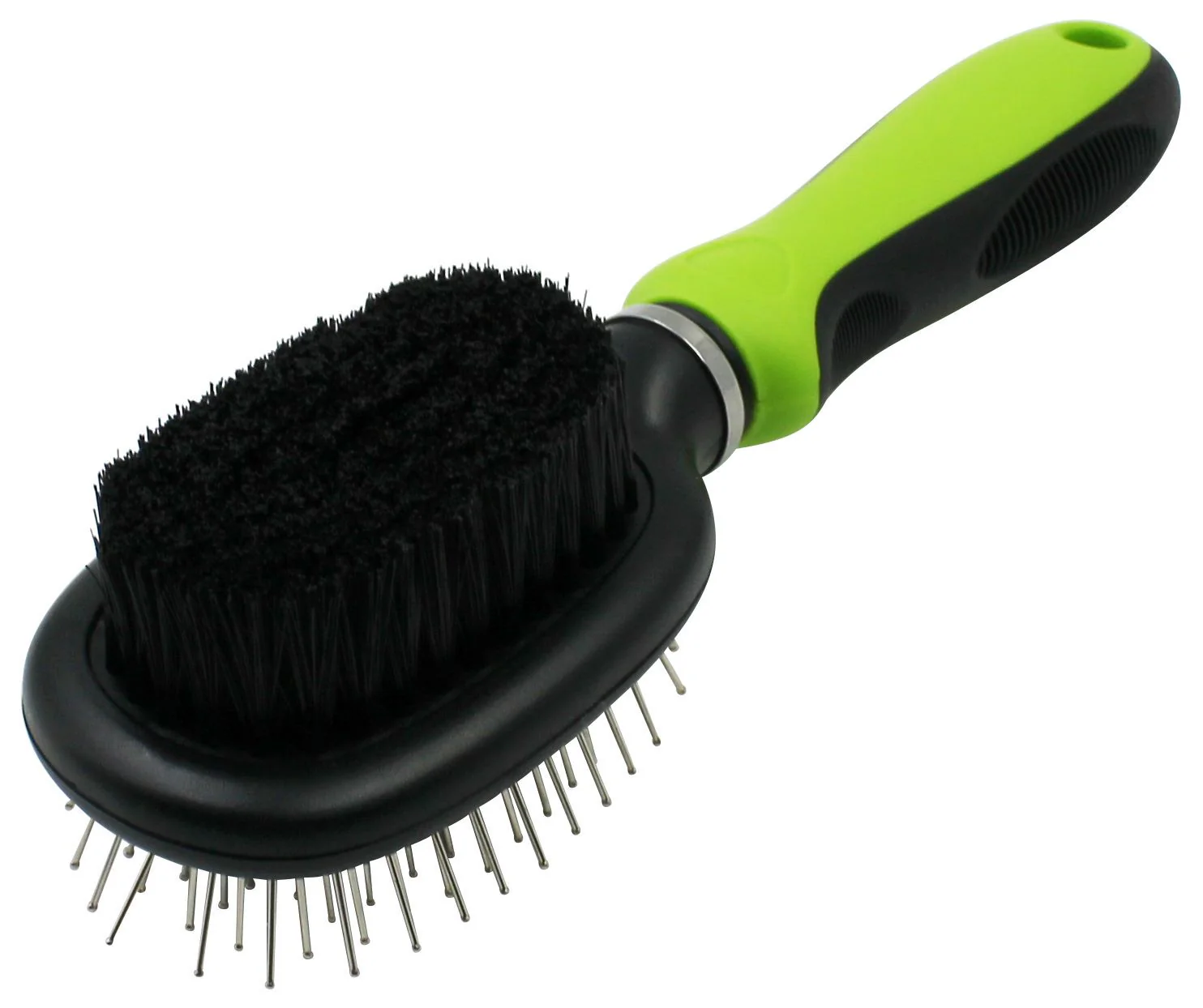 Pet Life ® Flex Series 2-in-1 Dual-Sided Pin and Bristle Grooming Pet Brush - Image 4