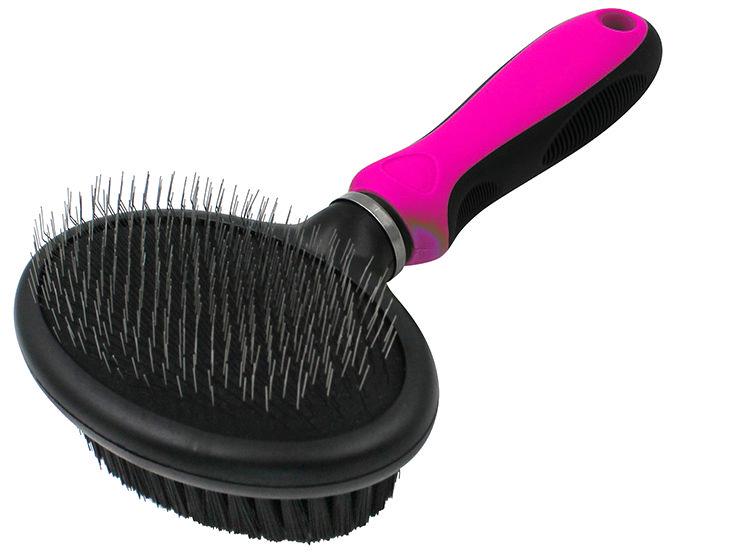 Pet Life ® Flex Series 2-in-1 Dual-Sided Slicker and Bristle Grooming Pet Brush - Image 7
