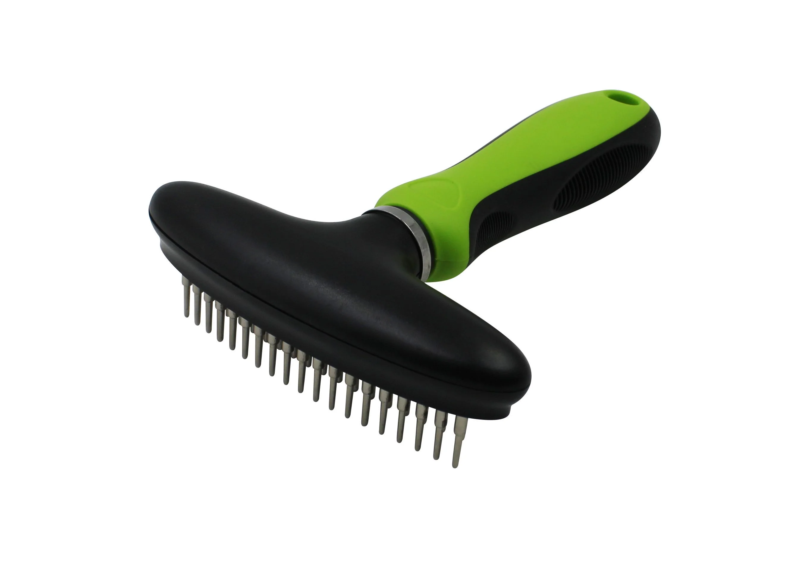 Pet Life ® Flex Series Dual-Row Grooming Rake Pet Comb - Image 3