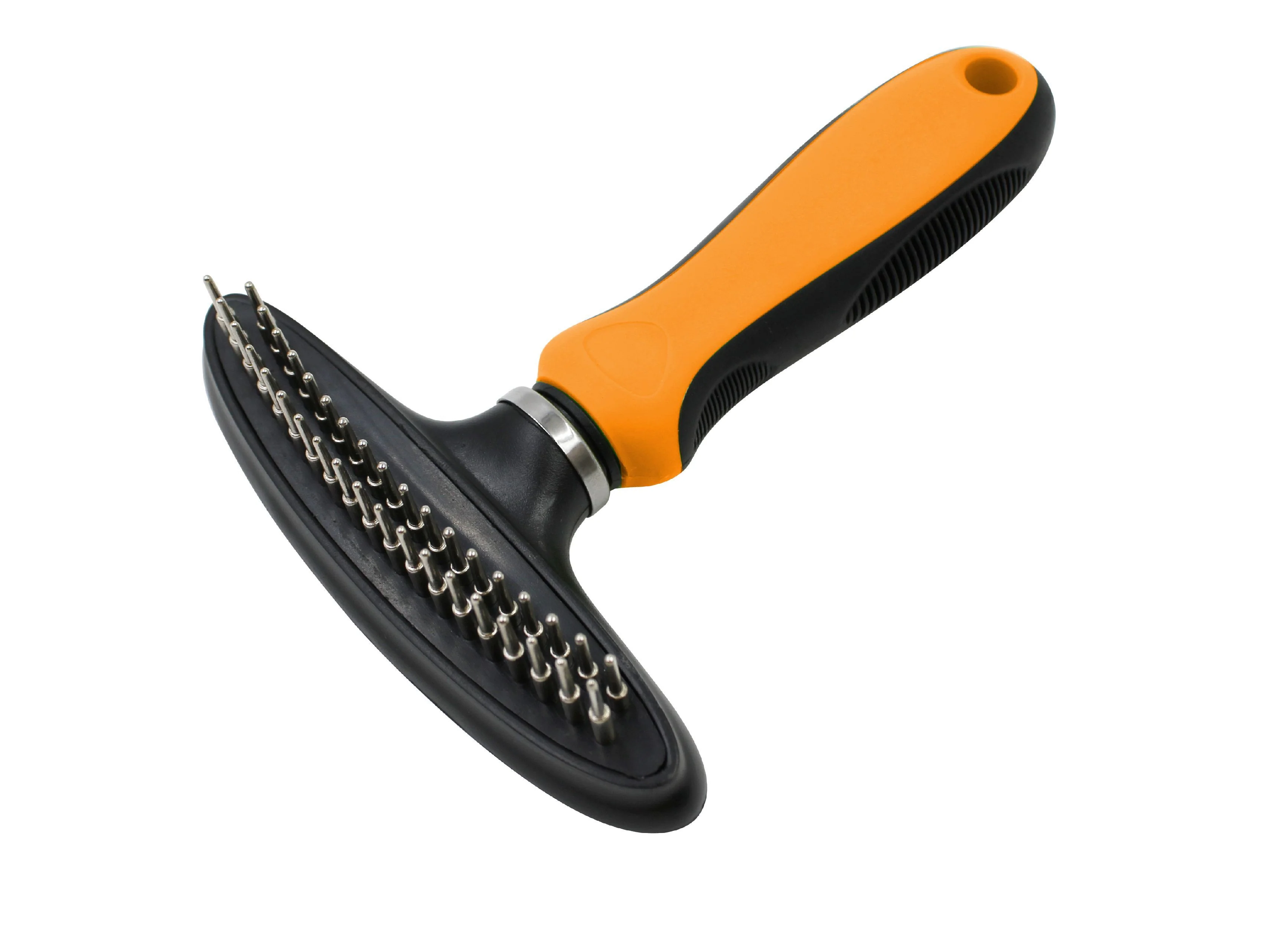 Pet Life ® Flex Series Dual-Row Grooming Rake Pet Comb - Image 6
