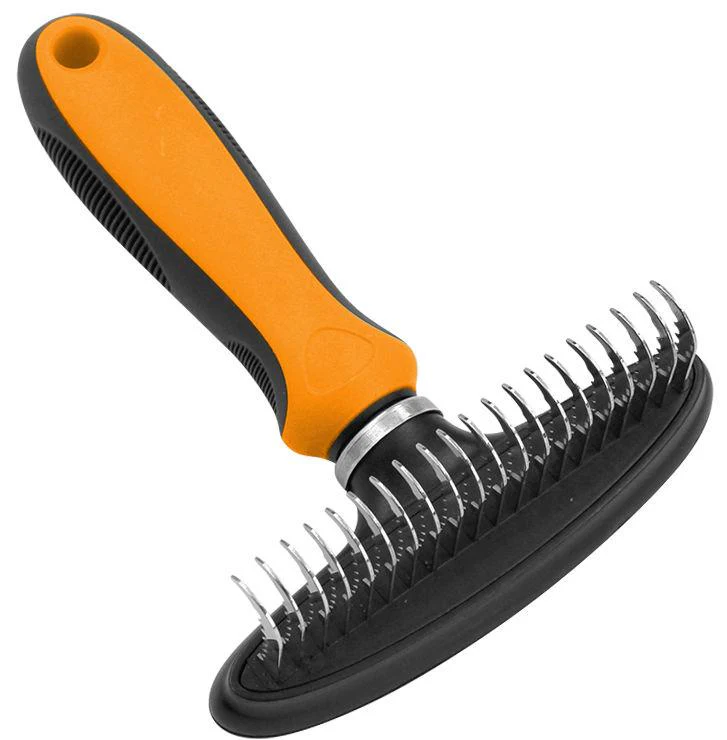Pet Life ® Flex Series Undercoat Dematter Grooming Pet Rake - Image 4