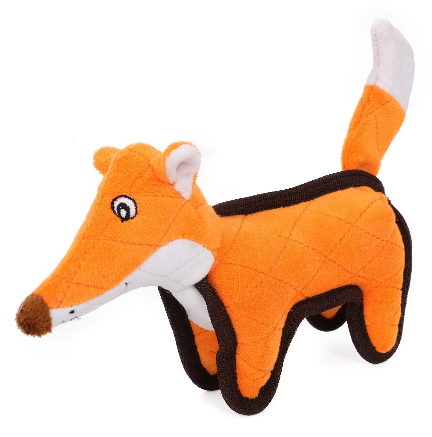 Pet Life ® 'Foxy-Tail' Animated Nylon Quilted Squeaker Plush Dog Toy - Image 2