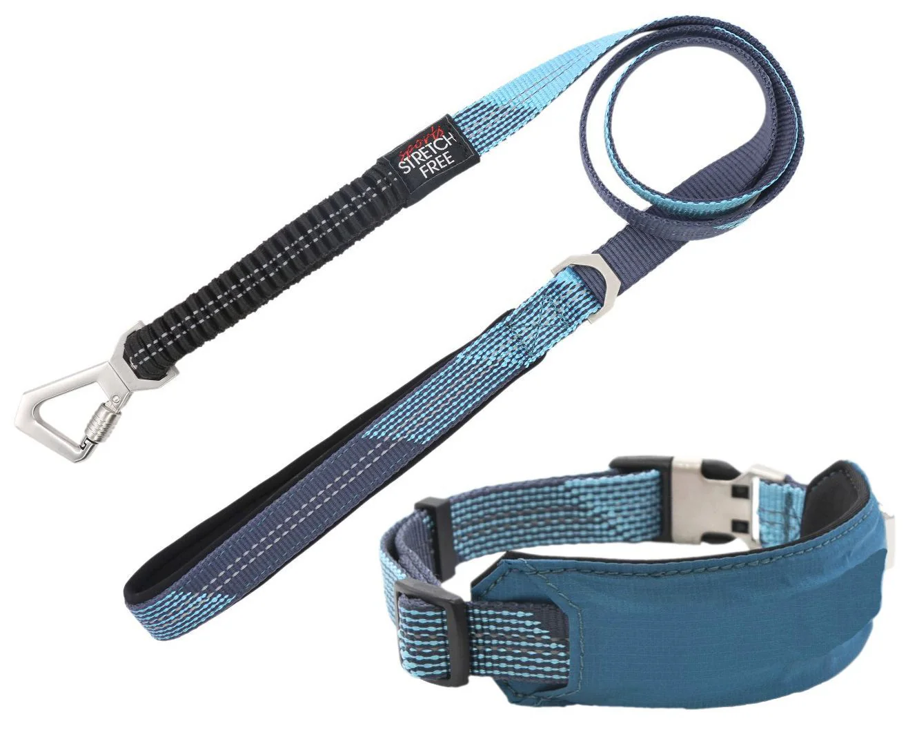Pet Life ® 'Geo-prene' 2-in-1 Shock Absorbing Neoprene Padded Reflective Dog Leash and Collar - Image 10