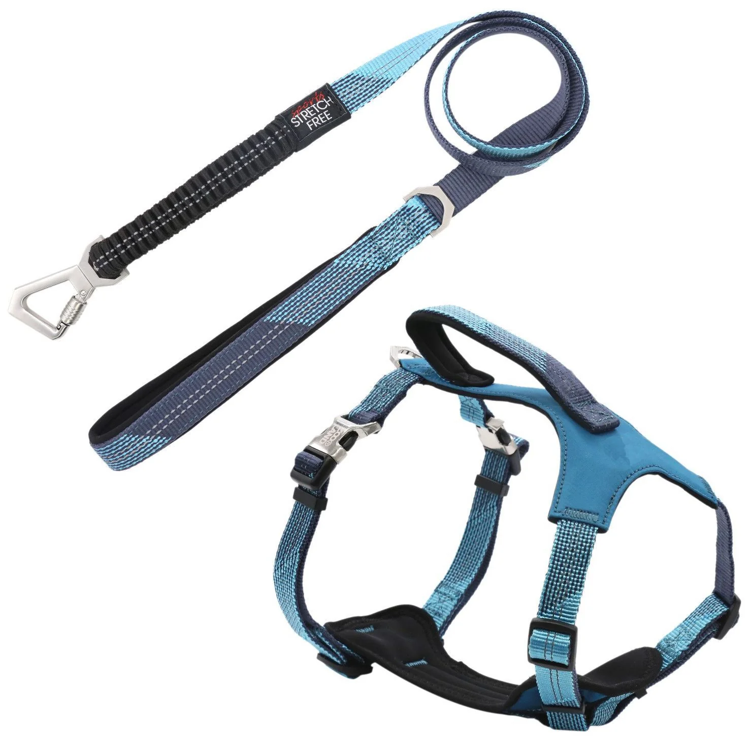 Pet Life ® 'Geo-prene' 2-in-1 Shock Absorbing Neoprene Padded Reflective Dog Leash and Harness - Image 6