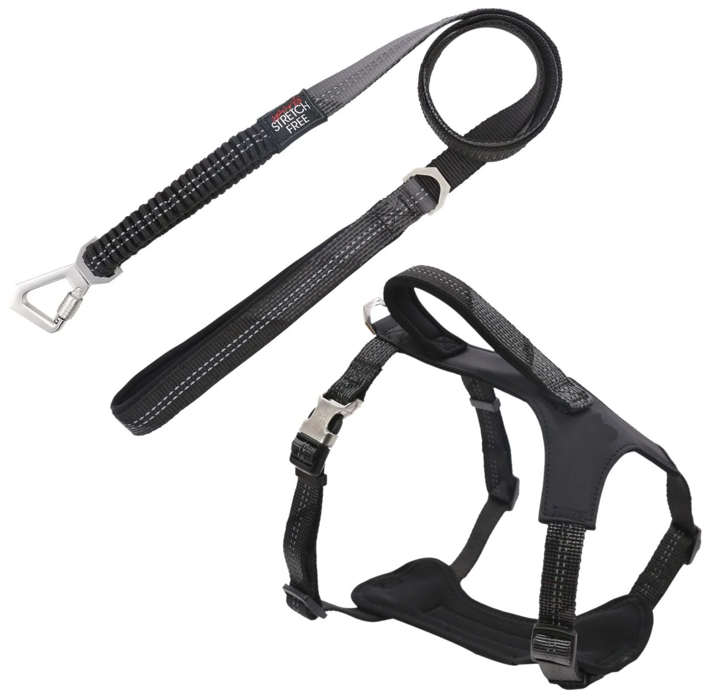 Pet Life ® 'Geo-prene' 2-in-1 Shock Absorbing Neoprene Padded Reflective Dog Leash and Harness - Image 9