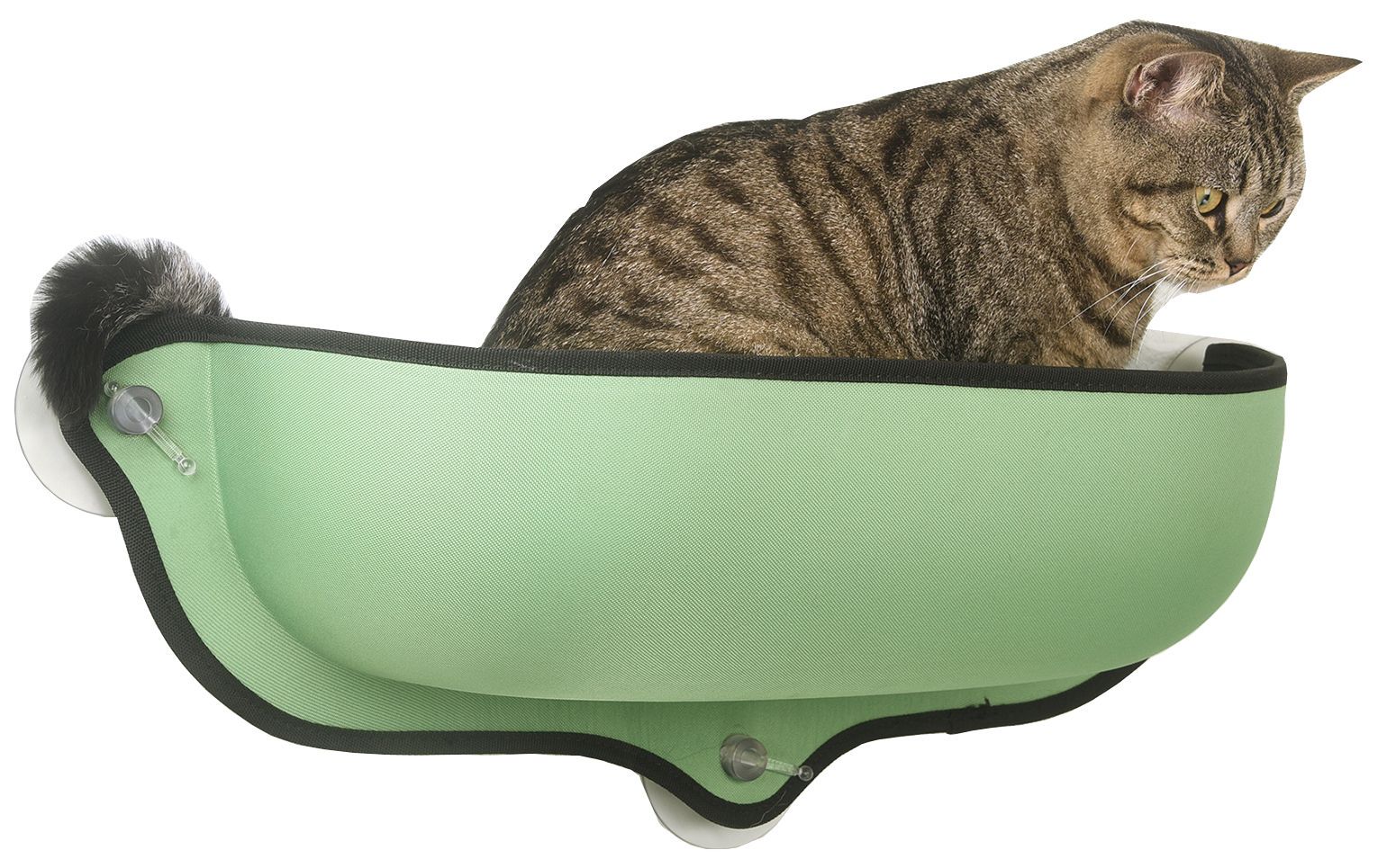 Pet Life ® 'Gravity-Lounge' Suction Cup Kitty Cat Lounger and Bed - Image 2