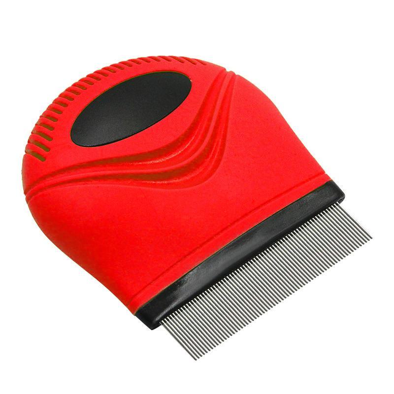 Pet Life ® 'Grazer' Handheld Travel Grooming Cat and Dog Flea and Tick Comb - Image 4