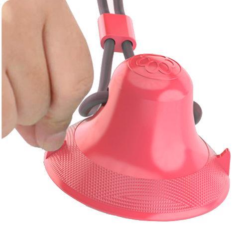 Pet Life ® 'Grip N' Play' Treat Dispensing Ball Shaped Suction Cup Dog Toy - Image 6