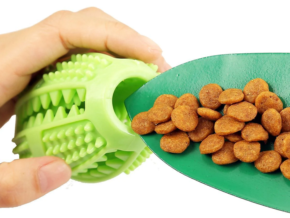 Pet Life ® 'Grip N' Play' Treat Dispensing Football Shaped Suction Cup Dog Toy - Image 13