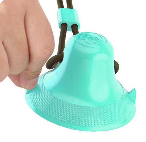 Pet Life ® 'Grip N' Play' Treat Dispensing Football Shaped Suction Cup Dog Toy - Image 8
