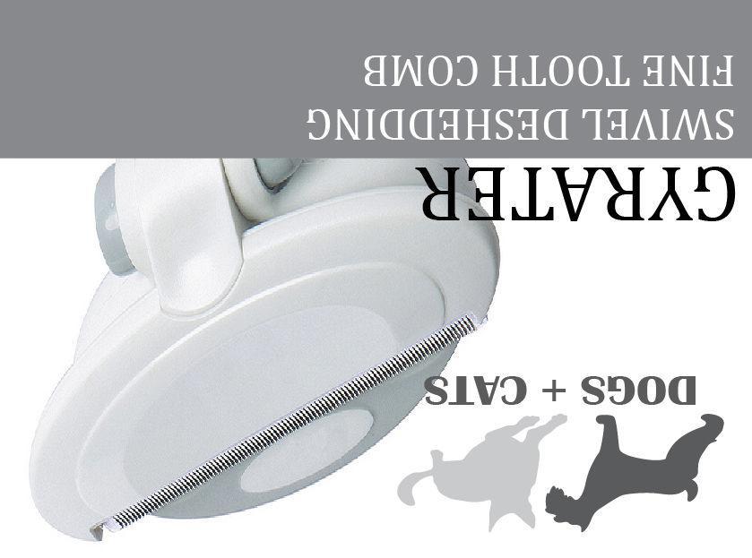 Pet Life ® 'Gyrater' Swivel Travel Grooming Deshedding Pet Comb - Image 4