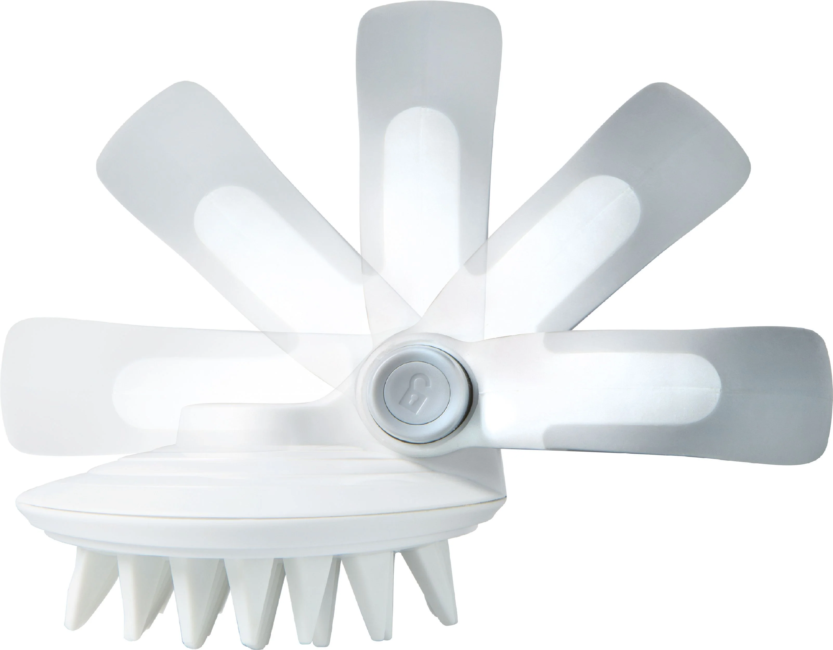 Pet Life ® 'Gyrater' Swivel Travel Silicone Massage Grooming Pet Brush - Image 3