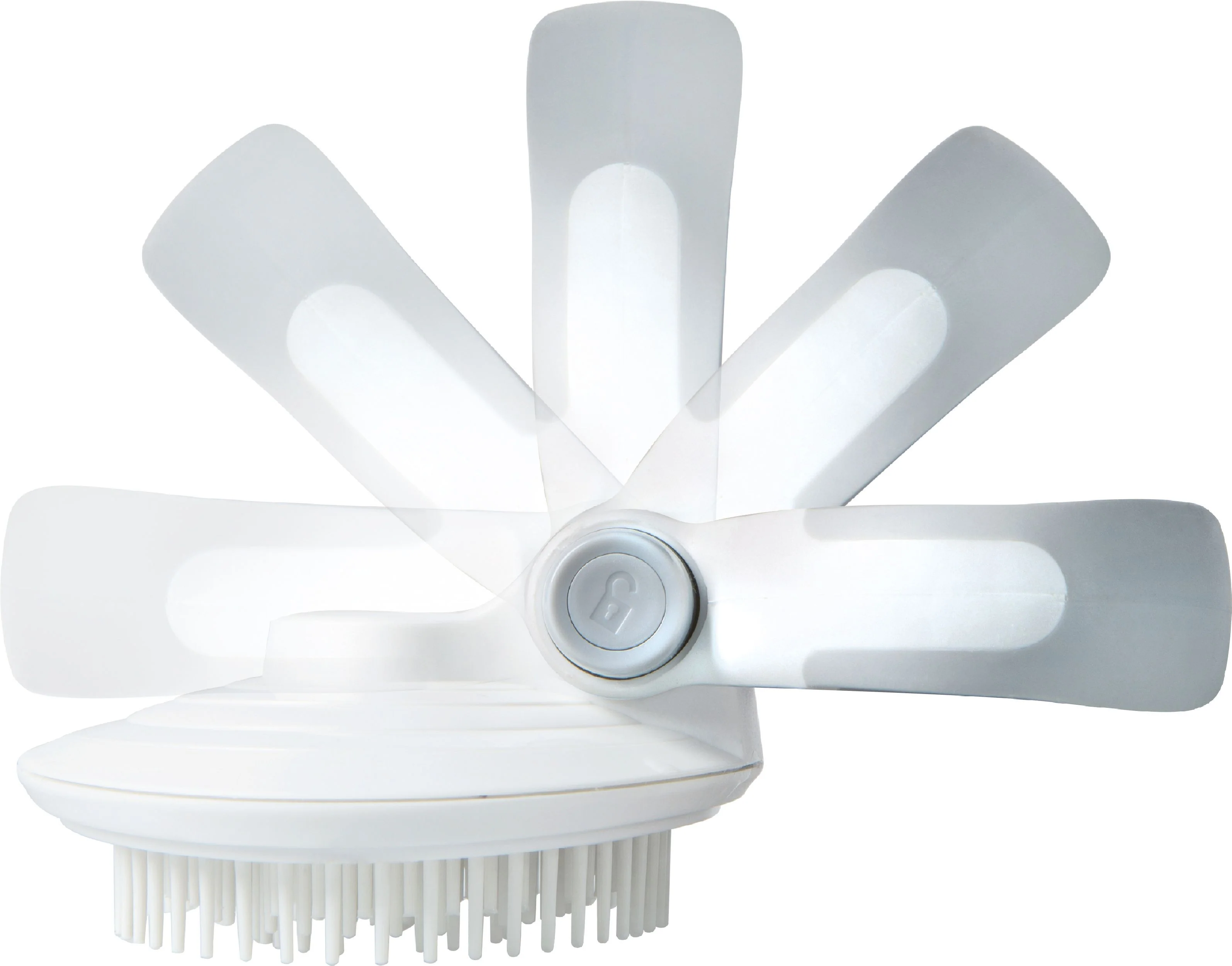Pet Life ® 'Gyrater' Swivel Travel Soft Grooming Pet Pin Brush - Image 3