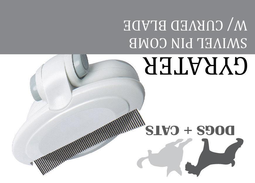 Pet Life ® 'Gyrater' Travel Swivel Curved Pet Grooming Pin Comb - Image 5