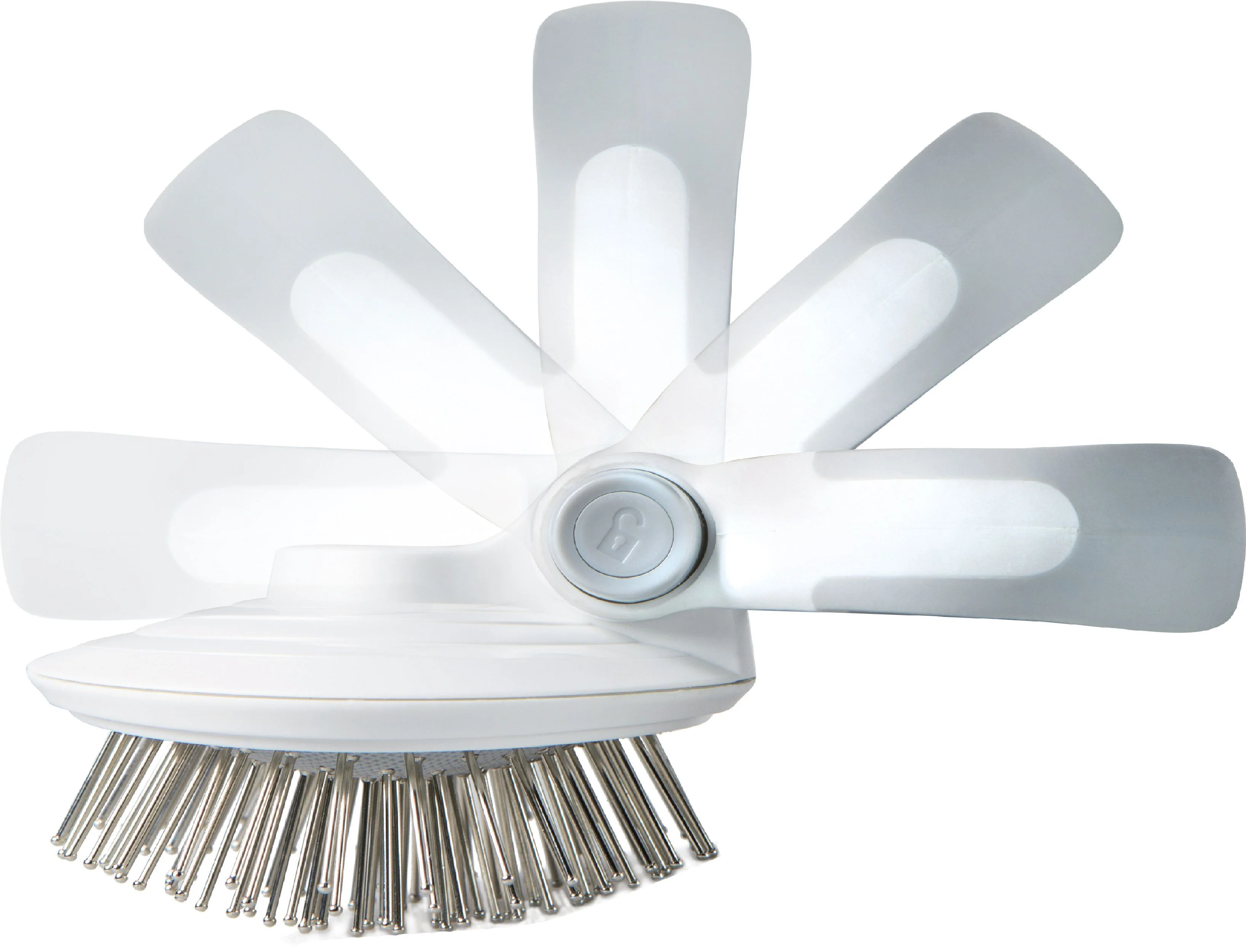 Pet Life ® 'Gyrater' Travel Swivel Pet Grooming Pin Brush - Image 3